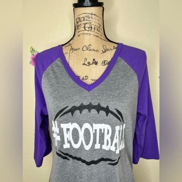 Football 3/4 Length Sleeve Shirt - Picture 3 of 11